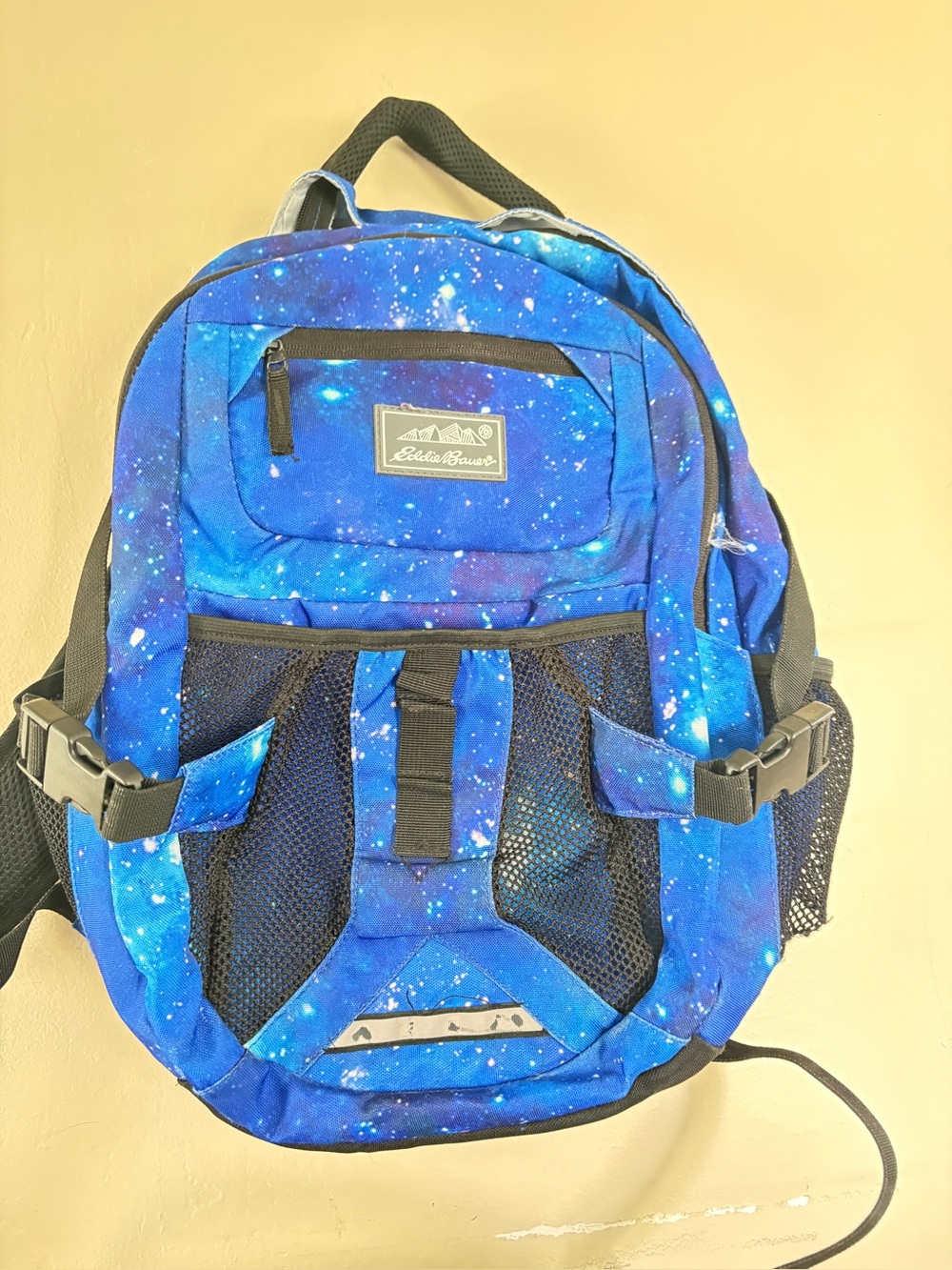 Eddie Bauer backpack. Nylon. Compartments. Adjustable straps